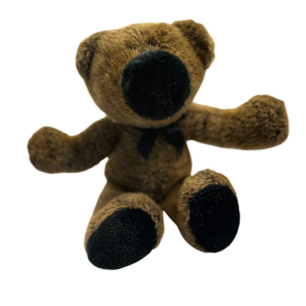 Mr. Beeps Bear Plush Vtg 80s Big-Nose Stuffed Teddy Plush - North American Bear